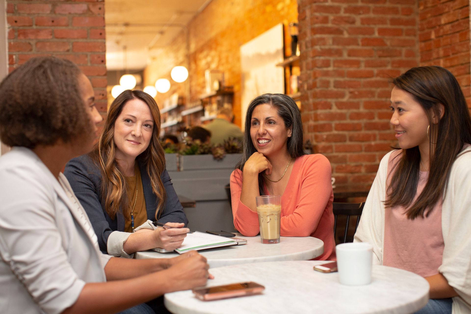 Members of the National Women's Collaborative in conversation